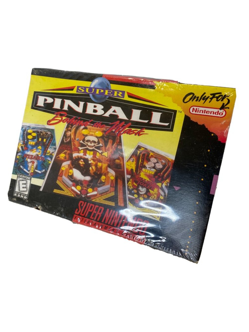 Super Pinball: Behind the Mask Super Nintendo SNES FACTORY SEALED Box Damage